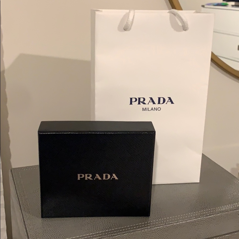 Authentic Prada Wallet Box / Paper Bag